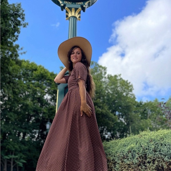 Super Cute Dresses Donovan Dots Brown Maxi Dress
Nursing Dress - Picture 5 of 7